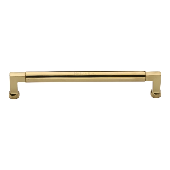 C0312 203-PB • 203 x 218 x 40mm • Polished Brass • Heritage Brass Bauhaus Cabinet Pull Handle